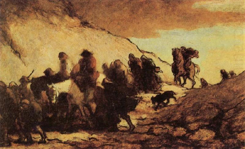 Honore Daumier The Emigrants china oil painting image